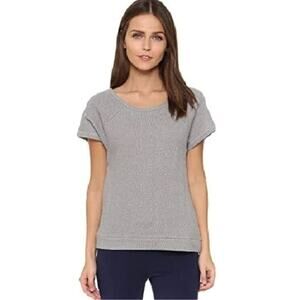 Honeydew Women's Intimates Out The Door Short Sleeve Sweater Tee Grey Small $48